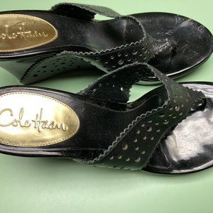 Cole Haan Women's Size 10, Black Patent, Wedge Shoe